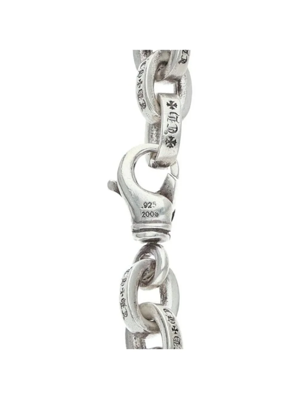 Chrome Hearts Large Paper Chn Silver Bracelet